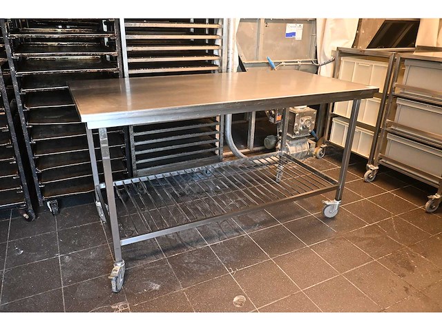 Van ‘t wout mobiele rvs werktafel - afbeelding 1 van  4