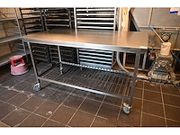 Van ‘t wout mobiele rvs werktafel - afbeelding 2 van  4