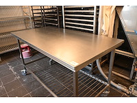 Van ‘t wout mobiele rvs werktafel - afbeelding 3 van  4