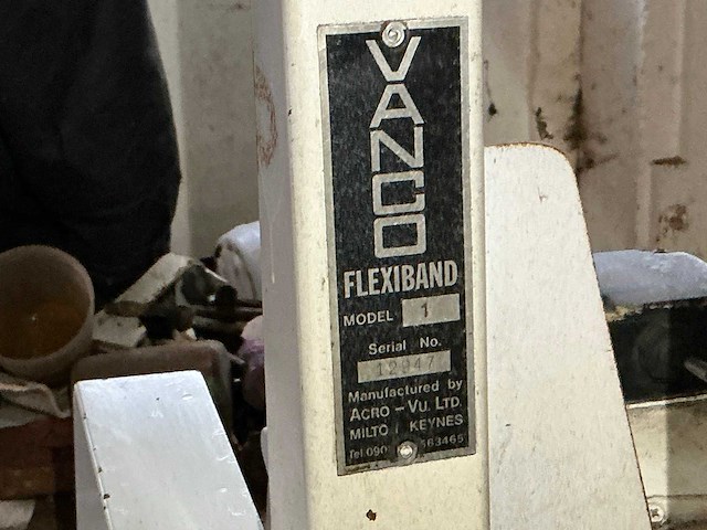 Vanco flexiband model1 verticale bandschuurmachine - afbeelding 10 van  10