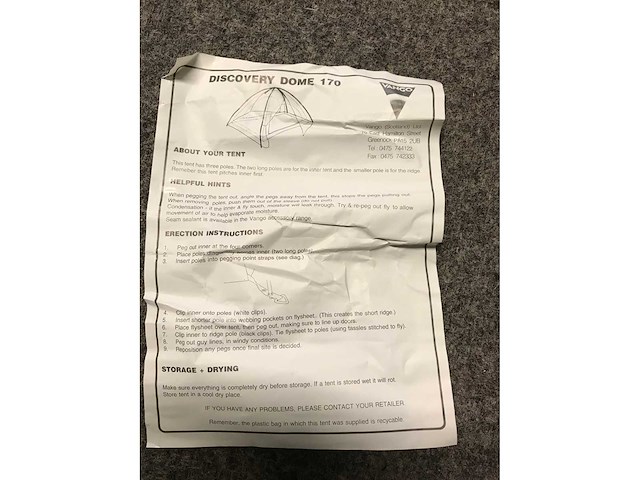 Vango discovery 100 series kampeertent - afbeelding 2 van  2