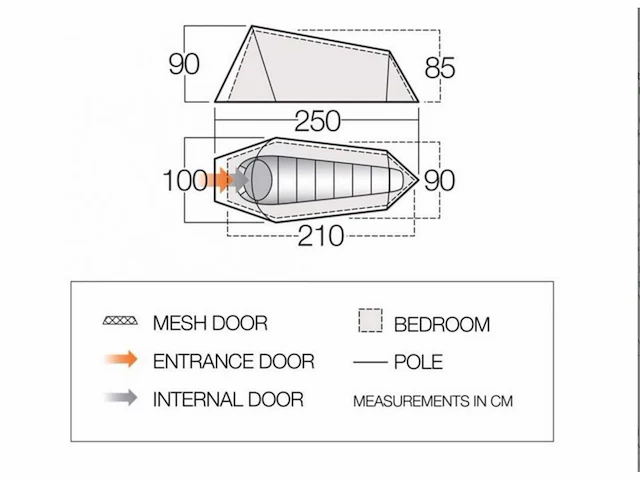 Vango helvellyn 200 / soul 100 kampeertent (2x) - afbeelding 4 van  7