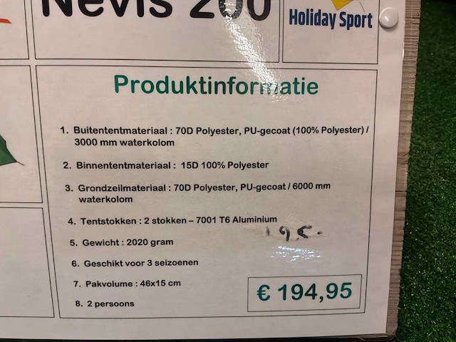 Vango nevis 200 kampeertent - afbeelding 6 van  6