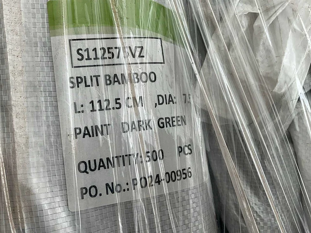 Vannifterik 1125x ø7,5 mm partij splitbamboe plantstok - afbeelding 7 van  8