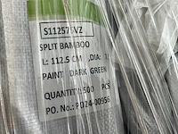 Vannifterik 1125x ø7,5 mm partij splitbamboe plantstok - afbeelding 7 van  8