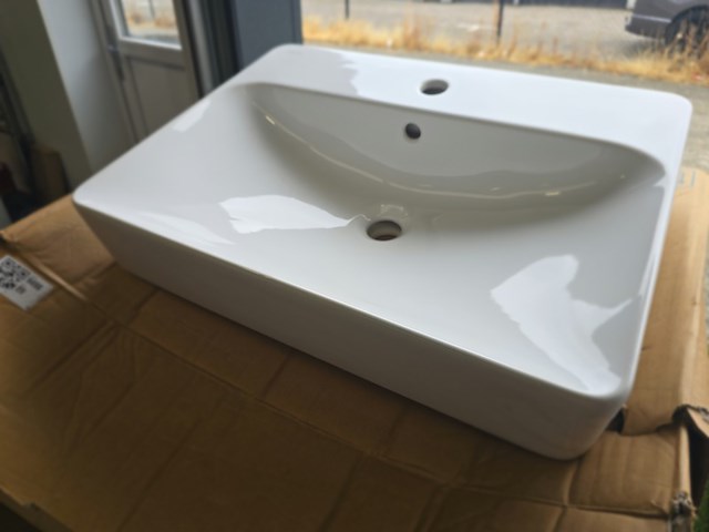 Variform wastafel met hansgrohe mengkraan sphinx, 500.780,0. 4, wit - afbeelding 1 van  5