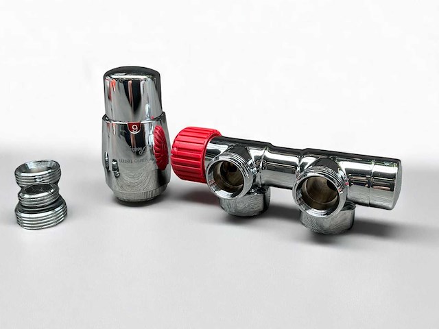 Vario term twins radiatator thermostaat aansluitset - afbeelding 1 van  3