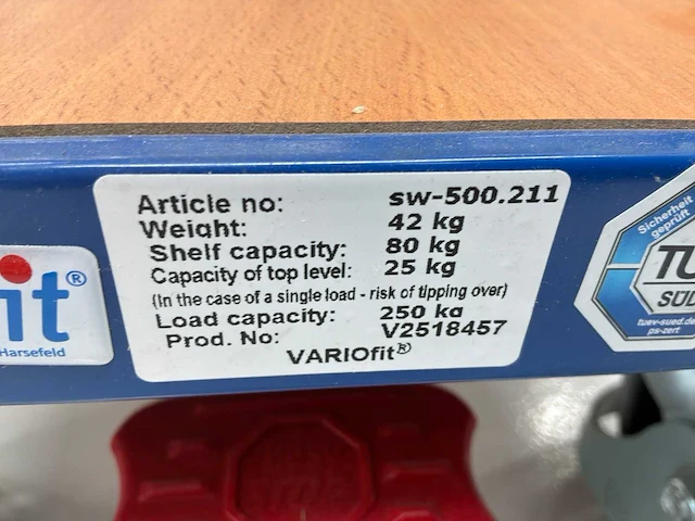 Variofit meeretage transportkar - afbeelding 4 van  4