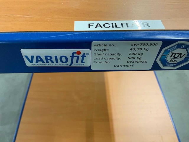Variofit sw 700-500 magazijnwagen - afbeelding 6 van  6
