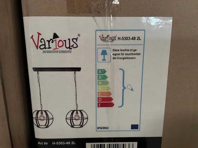 Various hanglamp (6x) - afbeelding 1 van  2