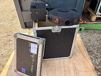 Various light equipment with flight case