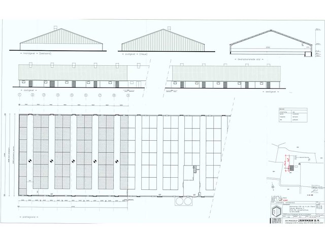 Varkensstal buitenzijde 105 x 28 meter - afbeelding 12 van  19