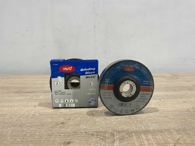 Varo - 125x6x22.2 mm - slijpschijf metaal 125 mm (12x) - afbeelding 3 van  5