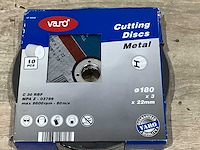 Varo - 180x3x22 mm - slijpschijf 180 mm metaal (10x) - afbeelding 4 van  5