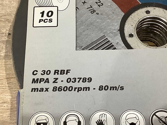 Varo - 180x3x22 mm - slijpschijf 180 mm metaal (10x) - afbeelding 5 van  5