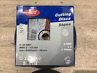 Varo - 180x3x22 mm - slijpschijf 180 mm steen (40x) - afbeelding 4 van  6