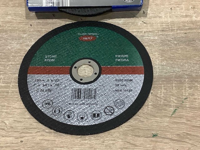 Varo 180x3x22 mm slijpschijf 180 mm steen (40x) - afbeelding 5 van  6