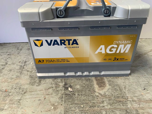 Varta - dymamic agm - 12v 70ah - accu - afbeelding 5 van  6