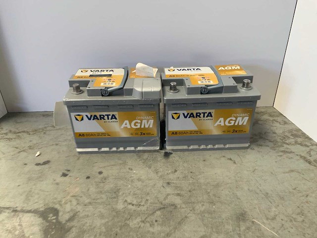 Varta - dynamic agm - 12v 60ah - accu (2x) - afbeelding 1 van  5