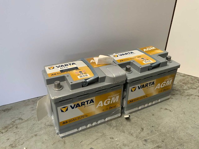 Varta - dynamic agm - 12v 60ah - accu (2x) - afbeelding 3 van  5