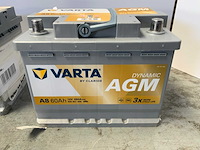 Varta - dynamic agm - 12v 60ah - accu (2x) - afbeelding 5 van  5
