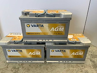 Varta - dynamic agm - a6 80 ah - accu's (3x)