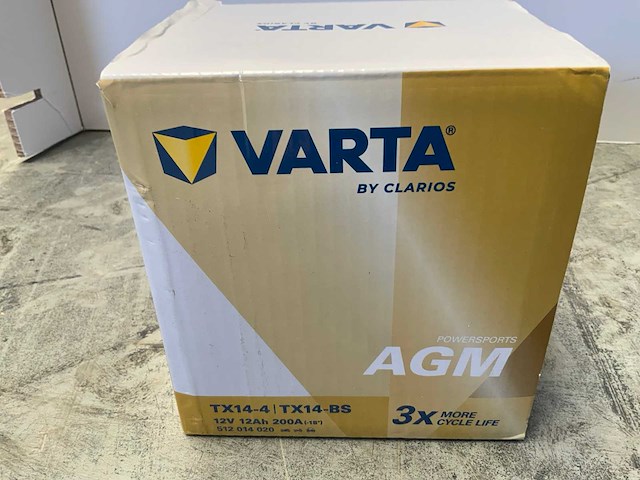 Varta - tx14-r / tx12-4 - 12v 12ah / 12v 10ah - accu's (3x) - afbeelding 4 van  6
