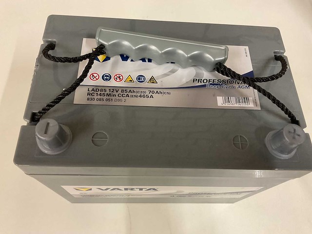 Varta 12 volt lad85 agm deep cycle accu (10x) - afbeelding 6 van  6