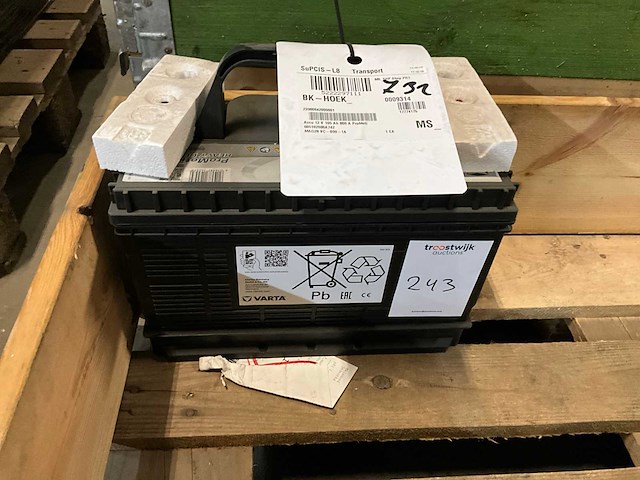 Varta 12v 105ah 800a accu - afbeelding 1 van  2