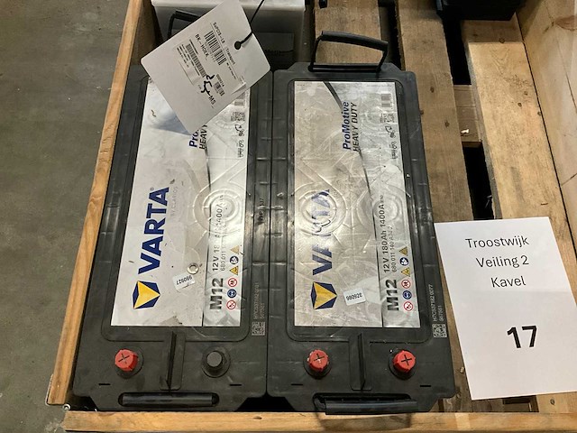 Varta 12v 180ah 1400a accu (2x) - afbeelding 2 van  4