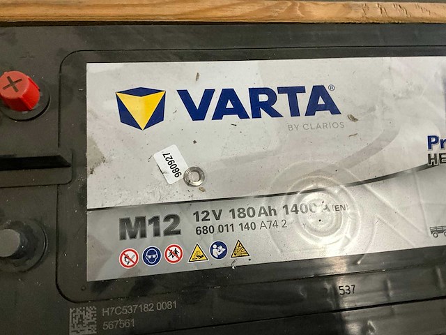 Varta 12v 180ah 1400a accu (2x) - afbeelding 4 van  4