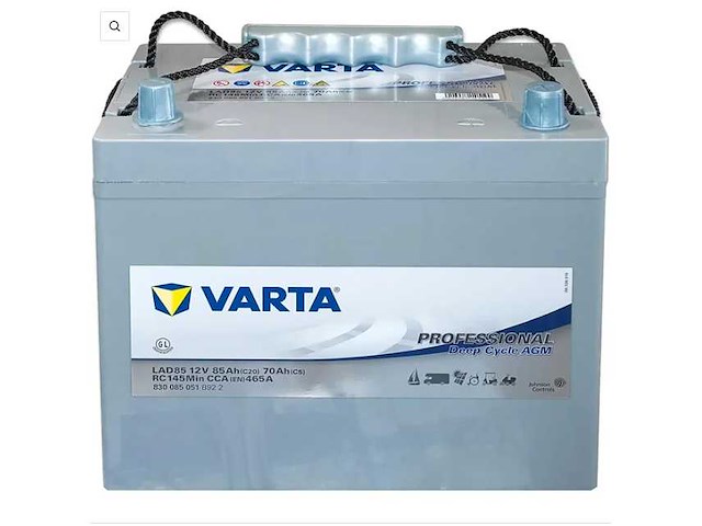 Varta lad85 12v 85ah agm deep cycle accu (10x) - afbeelding 5 van  7