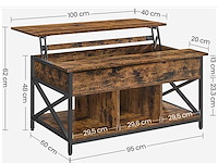 Vasagle - lct205k50 - coffee tafel - afbeelding 4 van  4