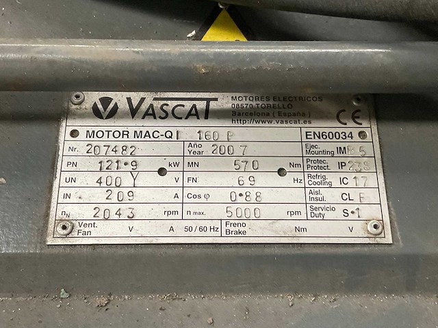 Vascat mac-qi 160 p elektromotor (2x) - afbeelding 7 van  7