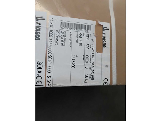 Vasco - e-panel h-rb 1000x0600 - elektrische paneelradiator 100x60cm - afbeelding 3 van  3