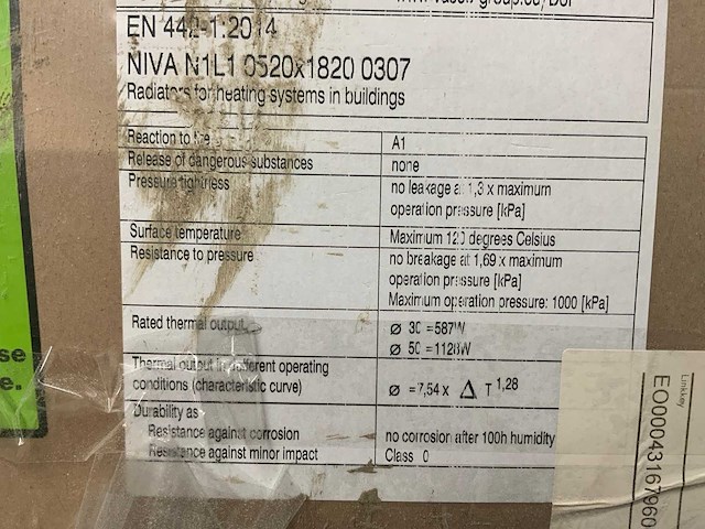 Vasco - niva - designradiator 52 x 182 cm - afbeelding 4 van  5