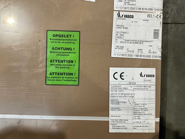 Vasco arche vv radiator 200x67cm 1600watt ral 9016 - afbeelding 3 van  3