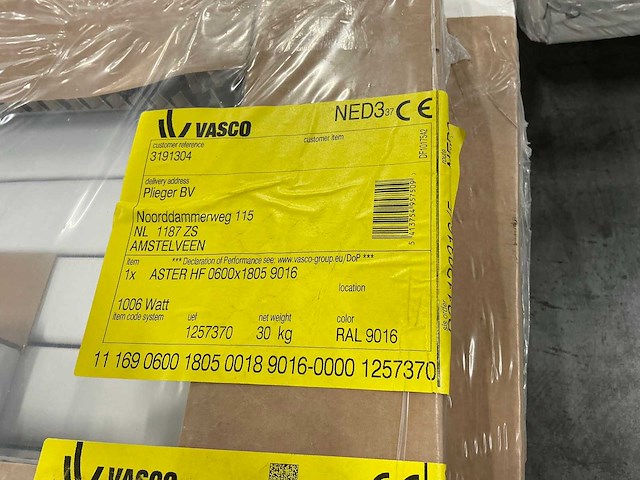 Vasco aster hf designradiator 60x180,5cm - afbeelding 5 van  7