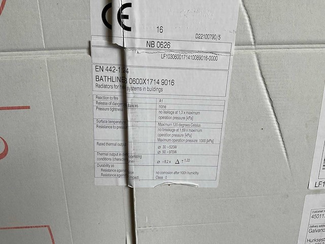 Vasco bathline designradiator 171x60 cm - afbeelding 3 van  3