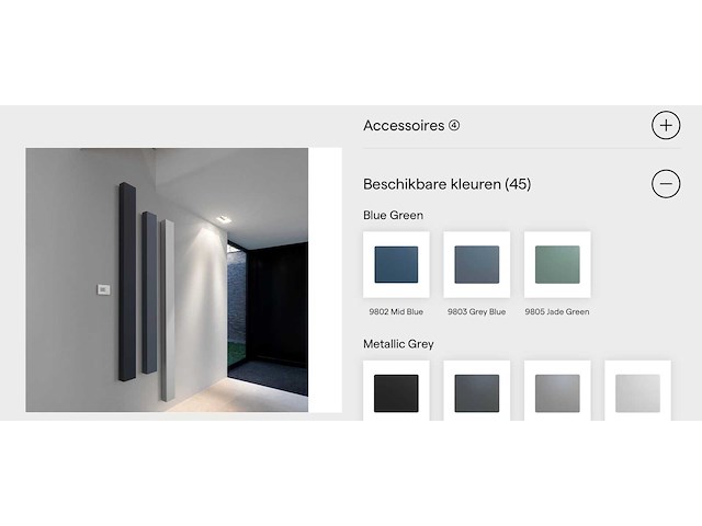 Vasco beams mono-el designradiator 150x1800mm - afbeelding 3 van  6