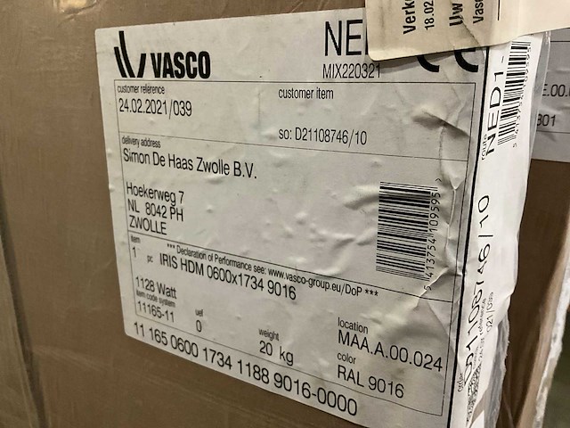 Vasco iris hdm handdoekradiator 60x173cm - afbeelding 3 van  4