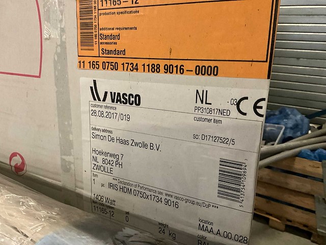 Vasco iris hdm handdoekradiator 75x173,4cm - afbeelding 3 van  4