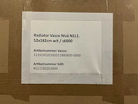 Vasco niva n1l1 handdoekradiator 52x182cm - afbeelding 2 van  3