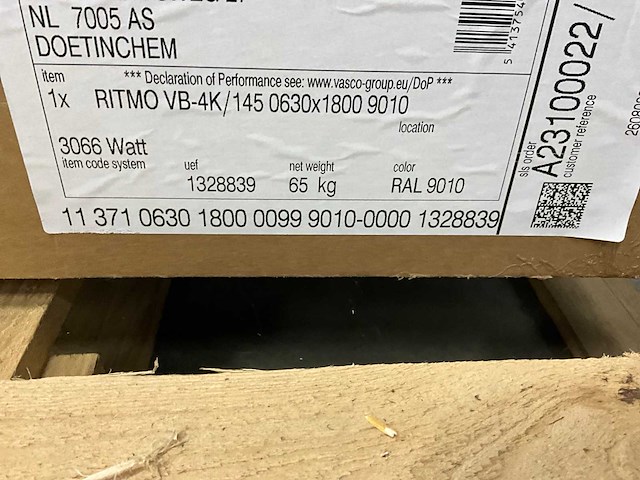 Vasco ritmo verticaal 4kol b630 h180 3066w - afbeelding 5 van  5