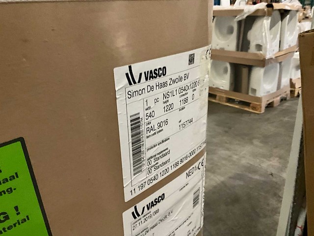 Vasco soft ns1l1 handdoekradiator 54x122cm - afbeelding 2 van  3