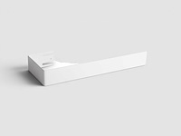 Vasco vertiline handdoekbeugel 350mm links of rechts wit - afbeelding 1 van  1
