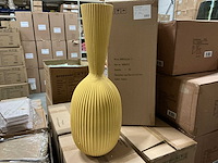 Vase ellen d27,5xh77cm ceramic yellow (4x) - afbeelding 1 van  6