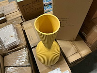 Vase ellen d27,5xh77cm ceramic yellow (4x) - afbeelding 2 van  6