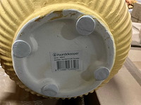 Vase ellen d27,5xh77cm ceramic yellow (4x) - afbeelding 3 van  6