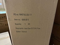 Vase ellen d27,5xh77cm ceramic yellow (4x) - afbeelding 5 van  6